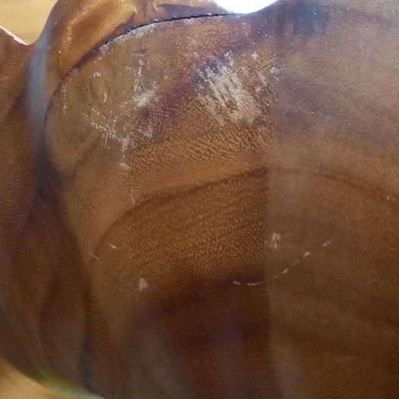 Vintage Monkey Pod Wood Salad bowl - Picture 8 of 10